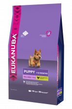 Eukanuba Puppy Small Breed для щенков мелких пород с курицей - 10 кг