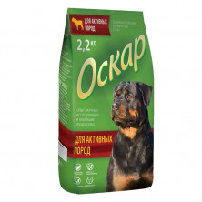 Оскар сухой корм для взрослых собак крупных пород с говядиной - 2,2 кг