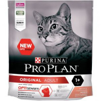 Pro Plan Cat Adult Original OPTI-Senses сухой корм для взрослых кошек с лососем - 400 г