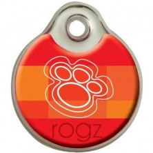 Rogz табличка на ошейник, металл , IDM20BQ, оранжевая