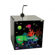 Gloxy Glow Set аквариум для светящихся рыб и декораций + фильтр в подарок 30х30х30 см 27 л