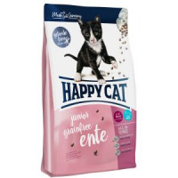 Happy Cat Supreme Junior Grainfree Ente сухой беззерновой корм для молодых кошек с уткой - 300 г